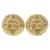 Orecchini a clip vintage Chanel Coco Mark D'oro