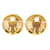 Orecchini a clip vintage Chanel Coco Mark D'oro - vista 3