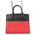 Borsa a mano in pelle PM City Steamer Louis Vuitton Nero Rosso