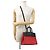 Borsa a mano in pelle PM City Steamer Louis Vuitton Nero Rosso - vista 5