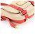 Bolsa de Ombro Louis Vuitton Antigua Besas PM Vermelho Bege - vista 4