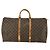 Borsa Keepall Louis Vuitton in tela Monogram 55 Marrone - vista 2