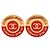 Orecchini a clip Chanel Coco Mark 31 Rue Cambon Parigi Rosso D'oro