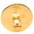 Orecchini a clip Chanel Coco Mark 31 Rue Cambon Parigi Rosso D'oro - vista 4