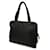 Bolso tote con placa de logo triangular Prada Negro  - vista 2