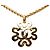 Collana Vintage Placcata Oro Chanel Coco Mark D'oro