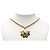 Collana Vintage Placcata Oro Chanel Coco Mark D'oro - vista 4