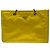 Borsa Tote Prada Giallo Tessuto in nylon giallo con catena Cammello - vista 5
