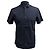 Ermenegildo Zegna Camicia a maniche corte a pannelli Z Zegna in cotone blu navy