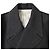 Rick Owens Double-Breasted Peacoat in Dark Grey Wool - view 9