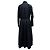 Abito camicia midi a maniche lunghe Elenor in cotone nero di Tory Burch - vista 3