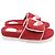 Adidas x Gucci Monogramm-Slides aus roter Baumwolle