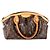 Borsa a mano Louis Vuitton Tivoli PM in tela monogramma marrone Rosso