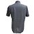 Camicia a maniche corte con bottoni stampata Ermenegildo Zegna in cotone blu navy - vista 3