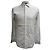 Ermenegildo Zegna Camisa de manga longa com botão Z Zegna em algodão branco Cru