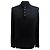 Tom Ford Strick-Polo-Pullover aus schwarzer Wolle mit langen Ärmeln