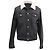 Chaqueta de mezclilla con cuello afeitado Dior en algodón negro