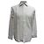 Camicia button-down a maniche lunghe in cotone bianco con texture a waffle Etro Crudo
