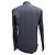 Ermenegildo Zegna Camicia a maniche lunghe con bottoni Z Zegna in cotone blu navy - vista 3