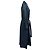 Abito camicia midi a maniche lunghe Tory Burch Artist in cotone blu navy - vista 2