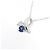 Autre Marque Collana in Zaffiro e Diamante Pt900 Pt850 Blu - vista 3