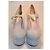 Décolleté con plateau Miu Miu grigio turchese deerskin 38 IT - vista 2