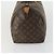 Borsa Keepall Louis Vuitton in tela Monogram 45 Marrone - vista 3