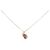 Autre Marque Au750 Granat-Diamant-Halskette Golden