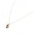 Autre Marque Au750 Granat-Diamant-Halskette Golden - Ansicht 2
