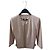 Beige Elisabetta Franchi Jacke mit Goldkette