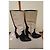 Autre Marque Bicolor leather boots with studs Black Beige - view 3