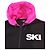 DSQUARED2 SKI Schwarze & Rosa Technische Zip-Pufferjacke | Größe M | Hergestellt in Italien - Ansicht 3