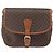 Céline Celine Vintage Macadam Canvas et Cuir Marron