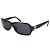 Chanel schwarze gesteppte Sonnenbrille mit silbernem CC-Logo 5050