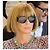 Gafas de sol acolchadas con logo CC en oro Chanel 01450 Negro Dorado - vista 8