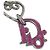 Orecchini in argento rosa con logo a forma di cuore di Christian Dior - vista 3