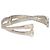 Bracciale Cuff Hyperbola Swarovski Placcato Rodio Bianco con Cristalli Brillanti di Zircone - vista 4