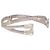 Bracciale Cuff Hyperbola Swarovski Placcato Rodio Bianco con Cristalli Brillanti di Zircone - vista 5