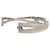 Bracciale Cuff Hyperbola Swarovski Placcato Rodio Bianco con Cristalli Brillanti di Zircone - vista 6