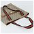 Borsa tote in PVC beige e oro della linea Sherry GG Plus Supreme di GUCCI Auth ka2201 D'oro - vista 6