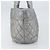 CHANEL Bolsa Tote Cocoon Lona Recubierta Plata CC Auth bs33124 - vista 4