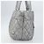 CHANEL Bolsa Tote Cocoon Lona Recubierta Plata CC Auth bs33124 - vista 5