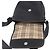 Borsa a spalla in nylon nero e argento autentica BURBERRY bs32780 - vista 10