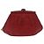Pochette a spalla con catena CHANEL in pelle matelassé rossa con CC dorato Auth 169581 - vista 2