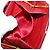 Pochette a spalla con catena CHANEL in pelle matelassé rossa con CC dorato Auth 169581 - vista 20