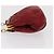 Pochette a spalla con catena CHANEL in pelle matelassé rossa con CC dorato Auth 169581 - vista 5