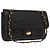 BALLY Borsa a Spalla con Catena Pelle Lucida Nera Oro Auth bs33141 Nero D'oro