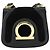 Borsa a Spalla Gancini in Pelle Scamosciata Nera e Oro Salvatore Ferragamo Auth 163457 Nero D'oro - vista 2
