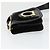 Borsa a Spalla Gancini in Pelle Scamosciata Nera e Oro Salvatore Ferragamo Auth 163457 Nero D'oro - vista 5