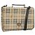 Borsa a mano Burberrys Nova Check PVC 2 vie Beige Oro Auth 168170 D'oro